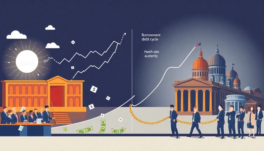 Глобальный долговой цикл: чем грозит миру рост госдолга и как это отразится на налогах и соцгарантиях - иллюстрация